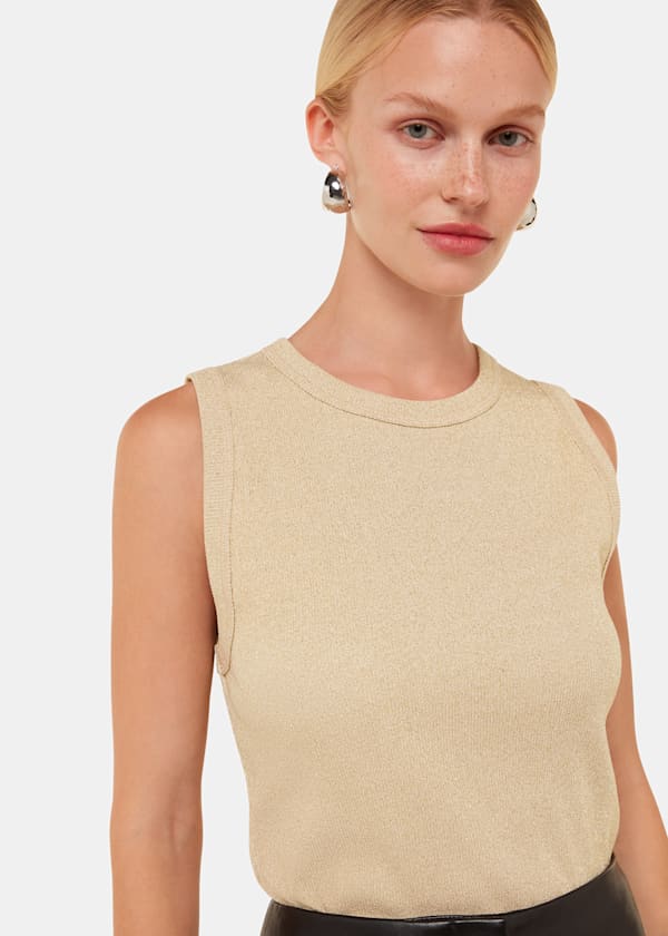 Gold Luna Sparkle Tank